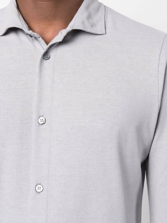 Zanone Button-up overhemd Grijs