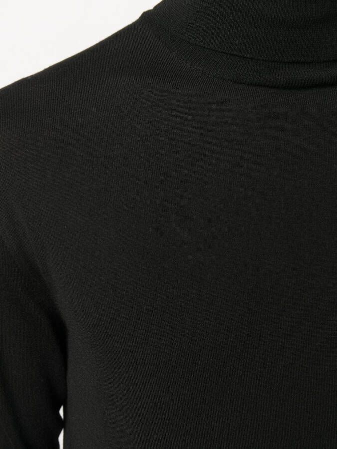 Zanone Coltrui met geribbelde afwerking Zwart