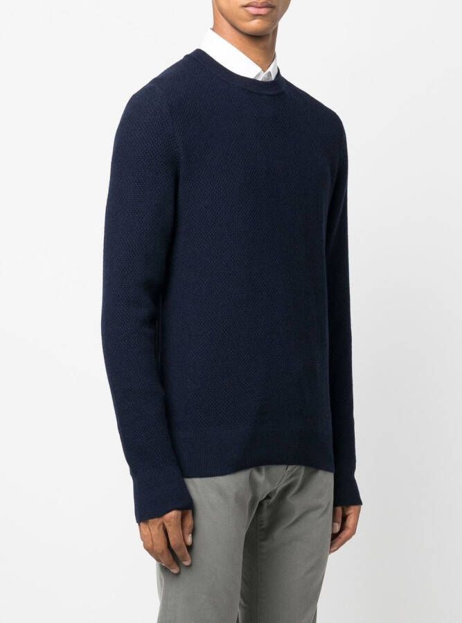 Zanone Fijngebreide trui Blauw