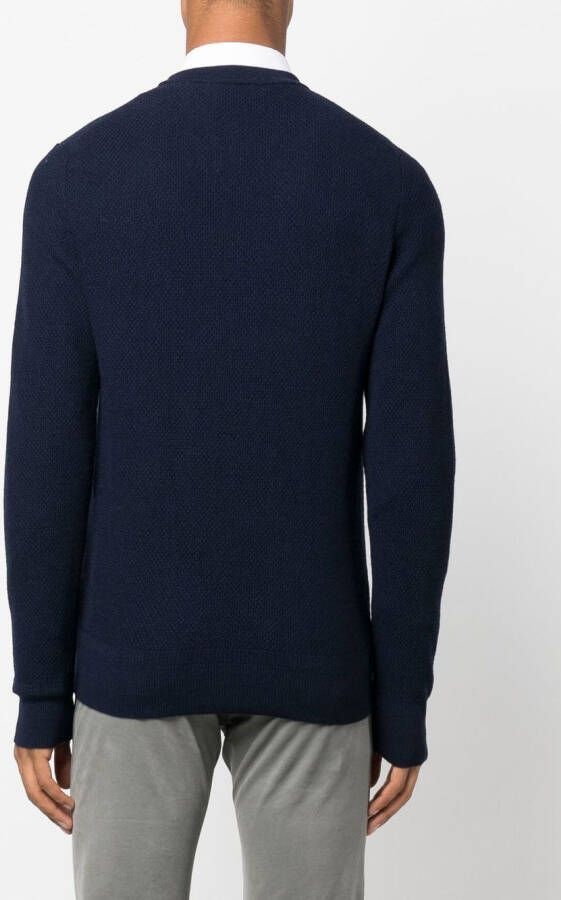 Zanone Fijngebreide trui Blauw
