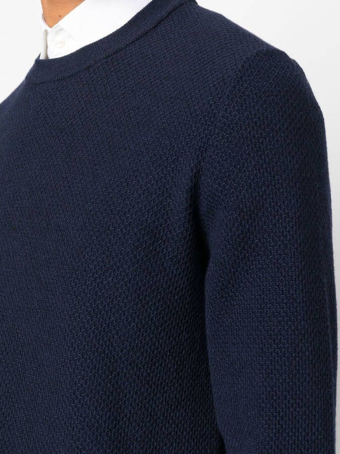 Zanone Fijngebreide trui Blauw