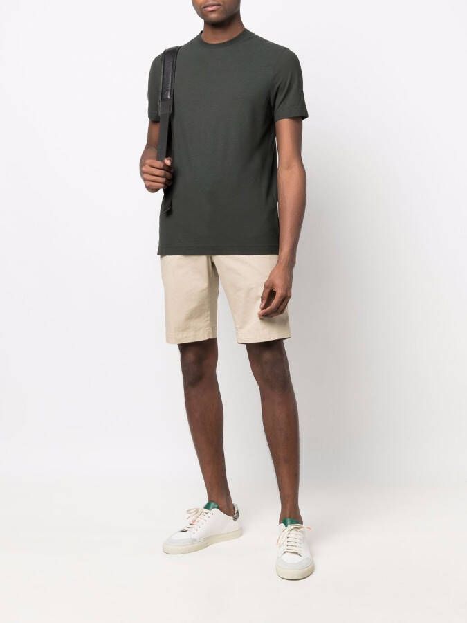 Zanone Katoenen T-shirt Groen