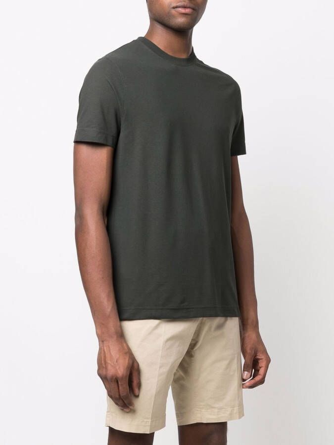 Zanone Katoenen T-shirt Groen