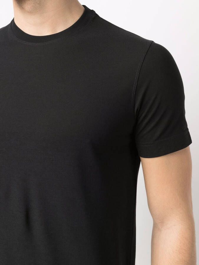 Zanone Katoenen T-shirt Zwart