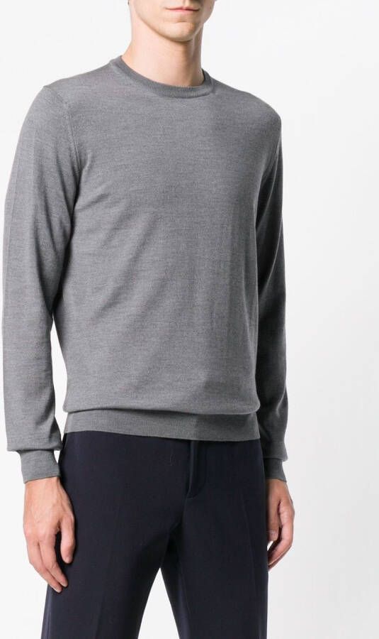 Zanone round neck jumper Grijs