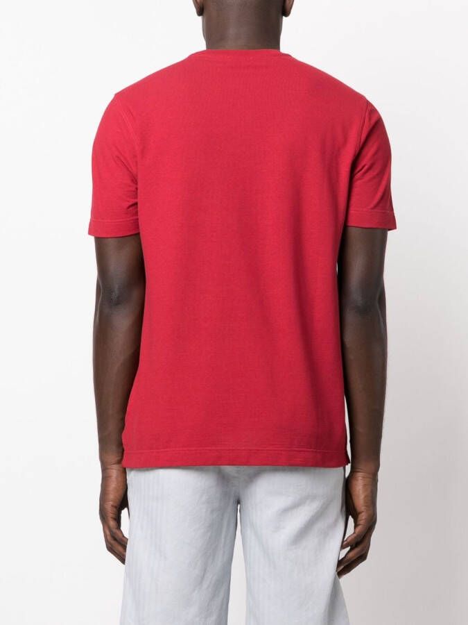 Zanone Katoenen T-shirt Rood