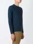 Zanone T-shirt met lange mouwen Blauw - Thumbnail 3