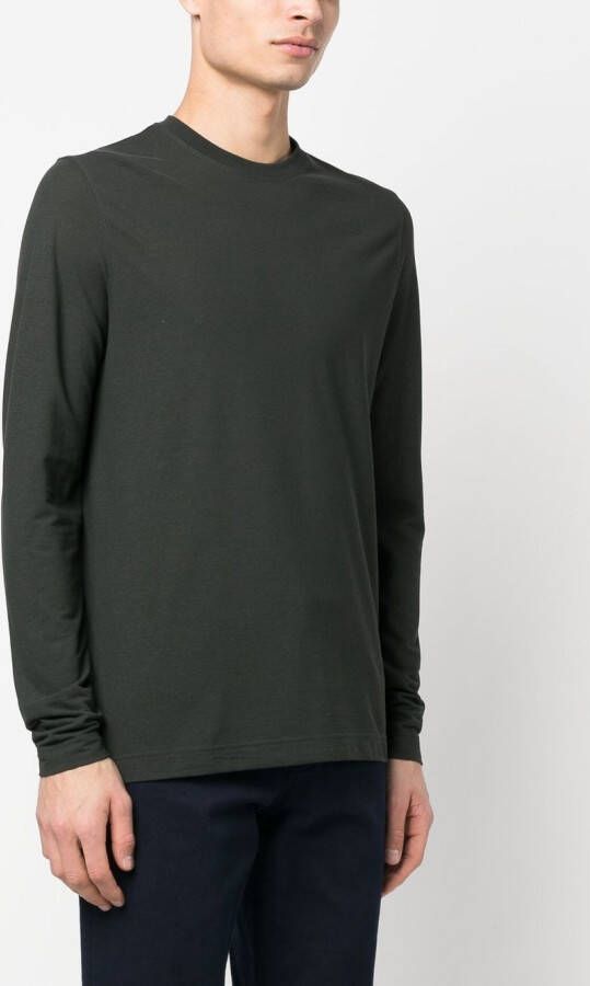 Zanone T-shirt met lange mouwen Groen
