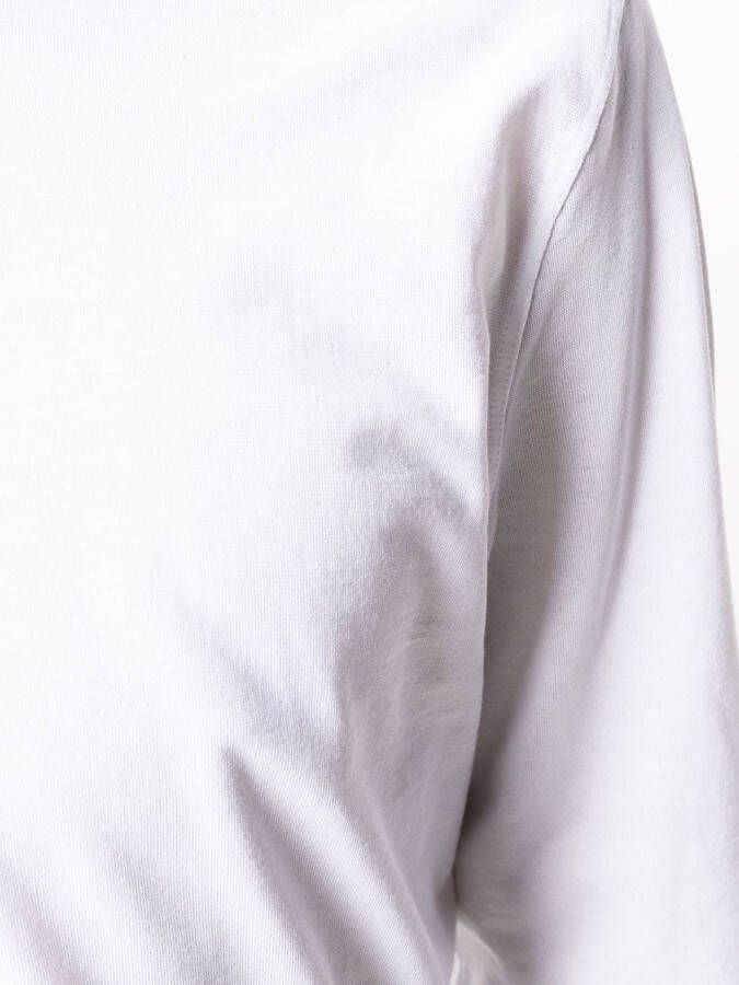 Zanone T-shirt met lange mouwen Wit
