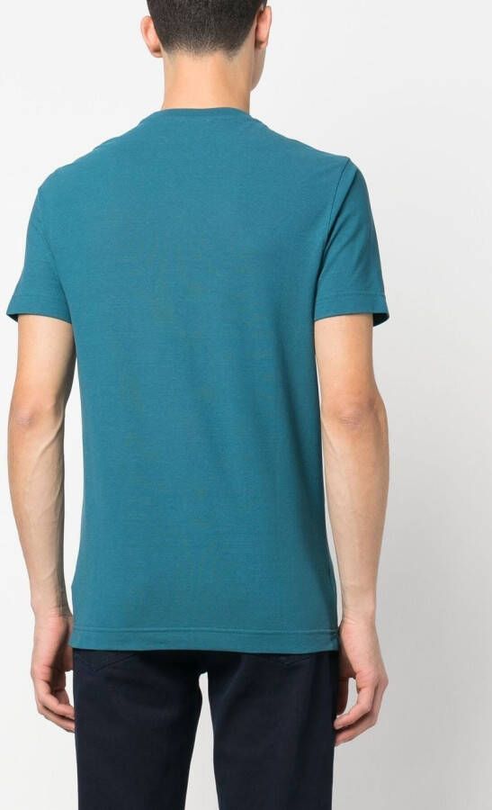 Zanone T-shirt met ronde hals Blauw