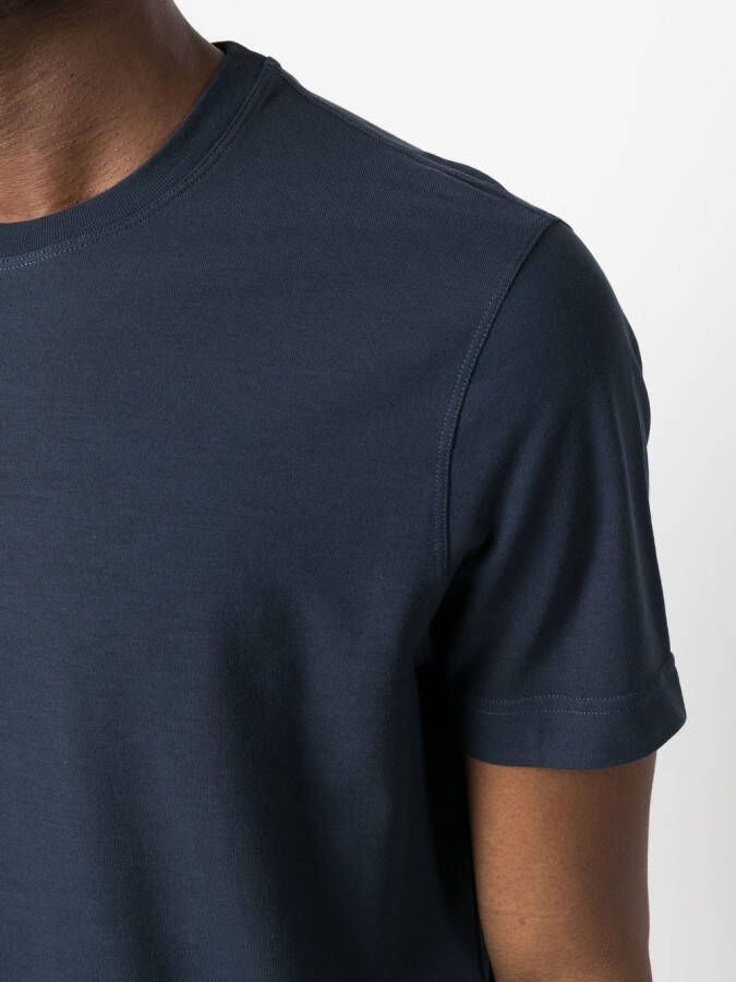 Zanone T-shirt met ronde hals Blauw