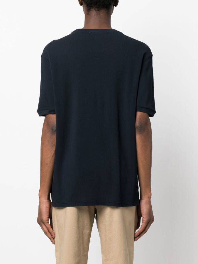 Zanone T-shirt met ronde hals Blauw