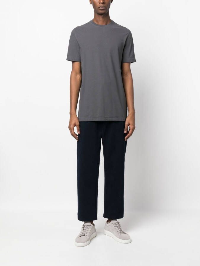 Zanone T-shirt met ronde hals Grijs