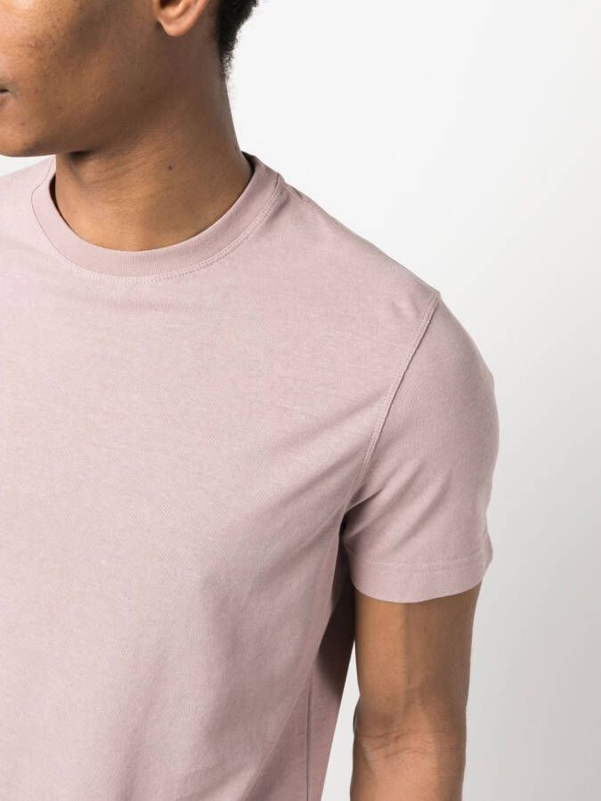 Zanone T-shirt met ronde hals Roze