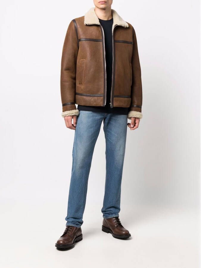 Zanone Top met lange mouwen Blauw
