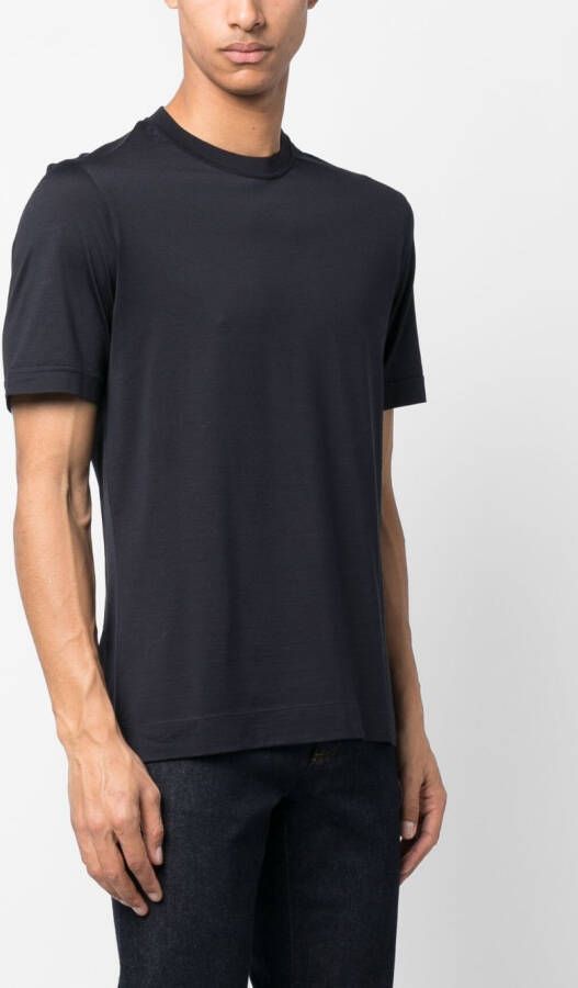 Zegna T-shirt met ronde hals Blauw
