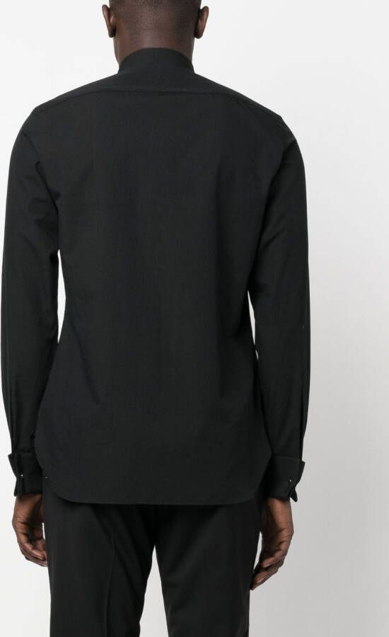 Zegna Button-down overhemd Zwart