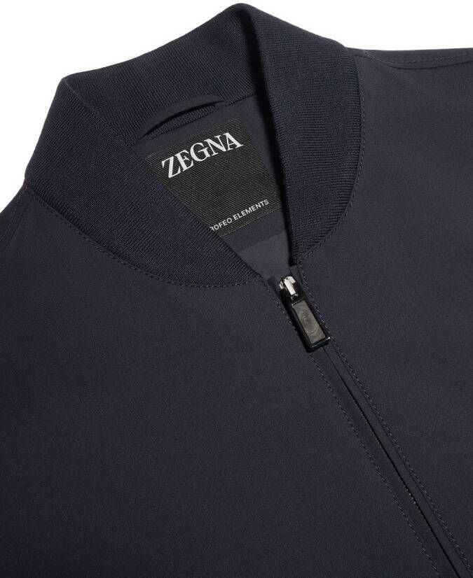 Zegna Bomberjack met rits Blauw