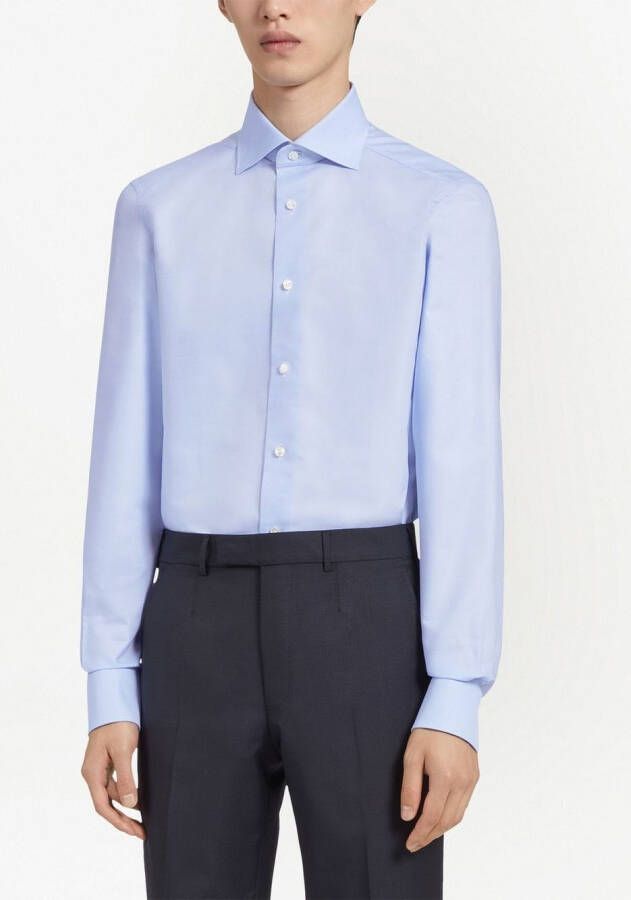 Zegna Button-down overhemd Blauw