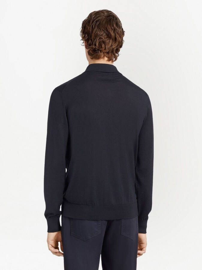 Zegna Kasjmier poloshirt Blauw