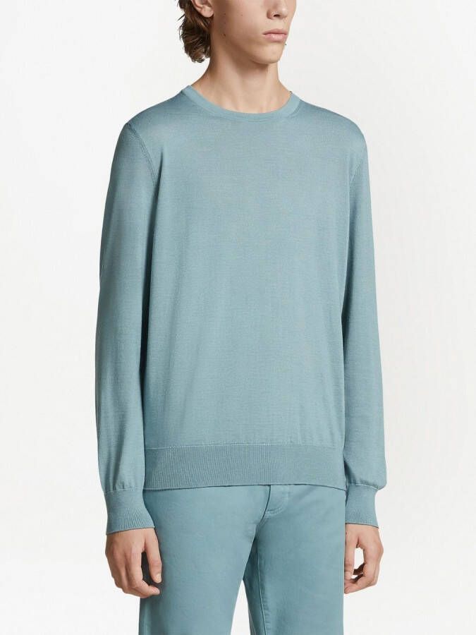 Zegna Kasjmier trui Groen
