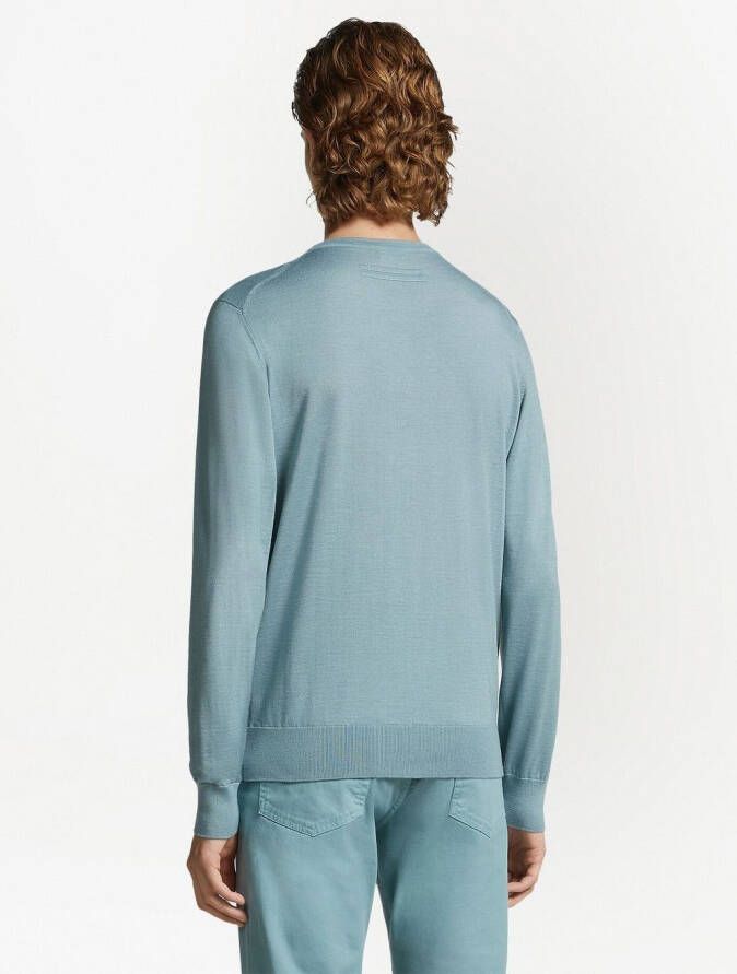 Zegna Kasjmier trui Groen