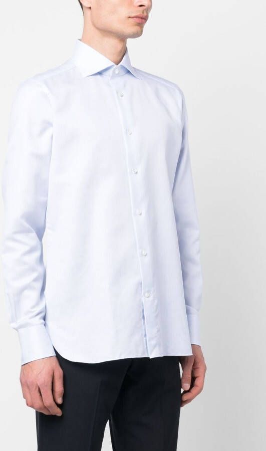 Zegna Overhemd met klassieke kraag Blauw