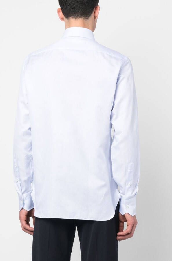 Zegna Overhemd met klassieke kraag Blauw