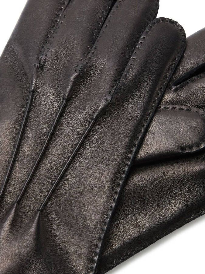 Zegna Handschoenen met logoplakkaat Zwart