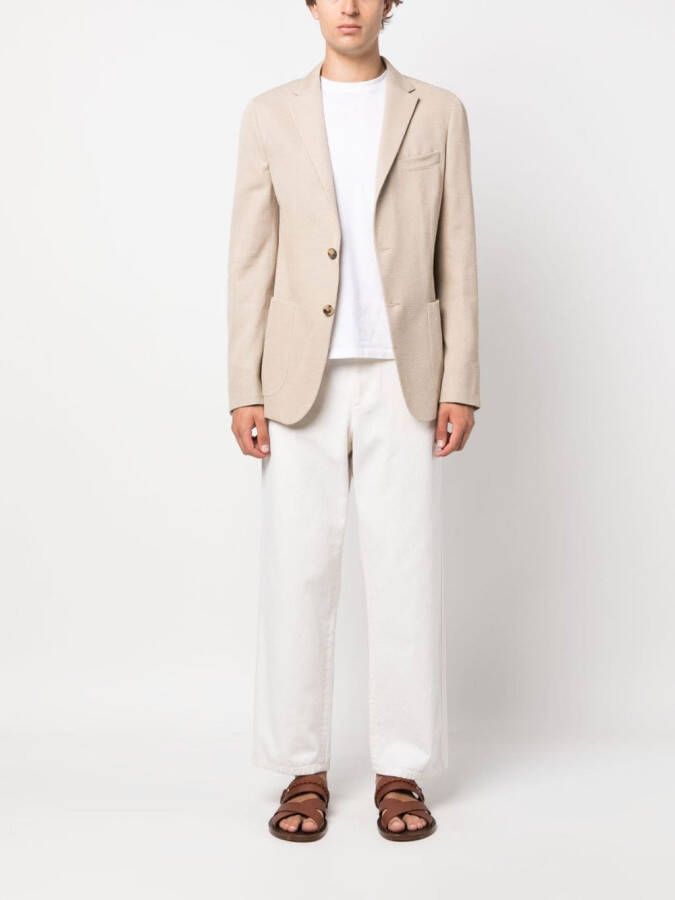 Zegna Jack met enkele rij knopen Beige