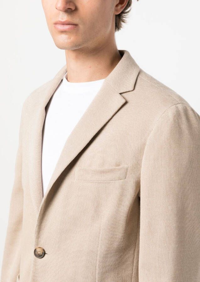 Zegna Jack met enkele rij knopen Beige