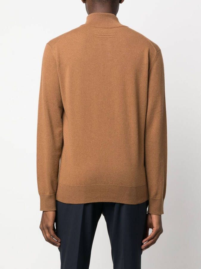 Zegna Kasjmier trui Bruin