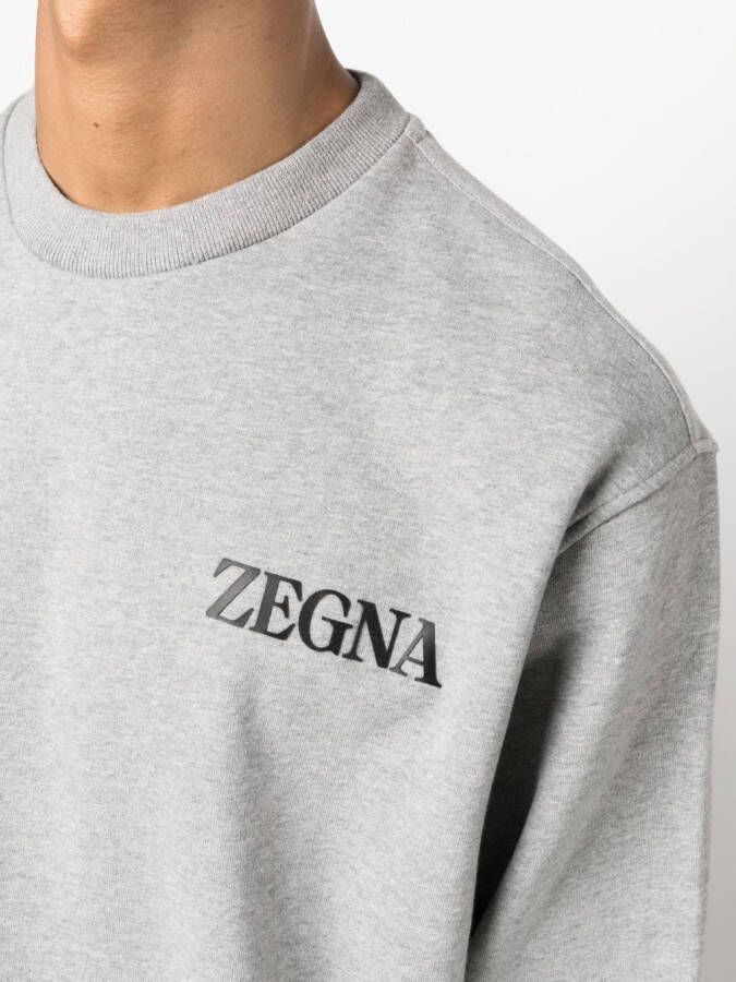 Zegna Katoenen sweater Grijs