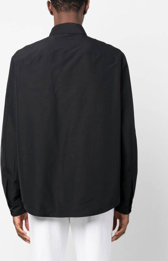 Zegna Shirtjack met lange mouwen Zwart