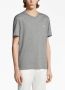 Zegna logo-embroidered cotton T-shirt Grijs - Thumbnail 2