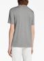 Zegna logo-embroidered cotton T-shirt Grijs - Thumbnail 3