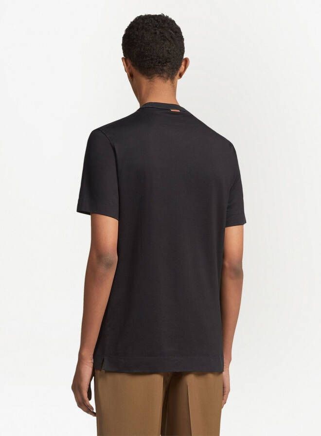 Zegna T-shirt met logoprint Zwart