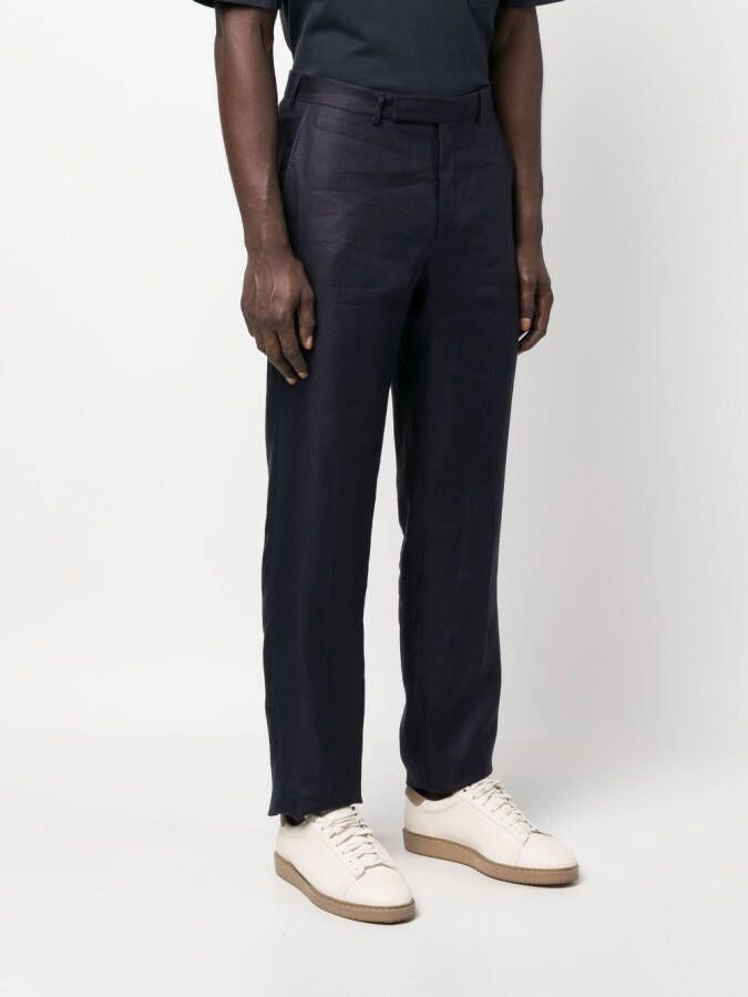 Zegna Straight broek Blauw