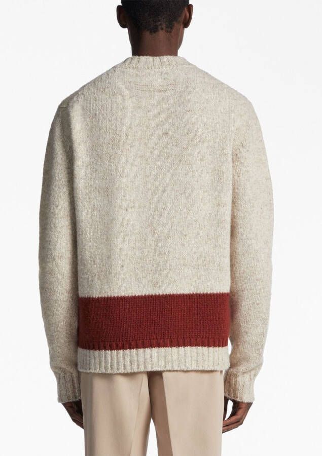 Zegna Oasi crew-neck cashmere jumper Wit