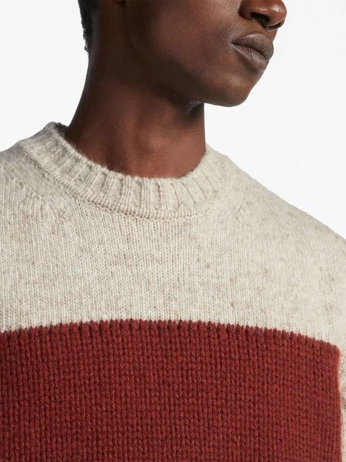 Zegna Oasi crew-neck cashmere jumper Wit