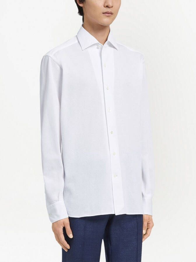 Zegna Overhemd met korte mouwen Wit