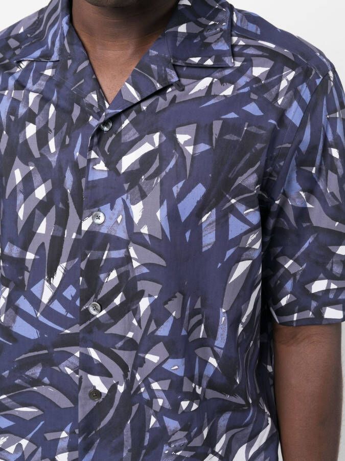 Zegna Overhemd met patroon Blauw