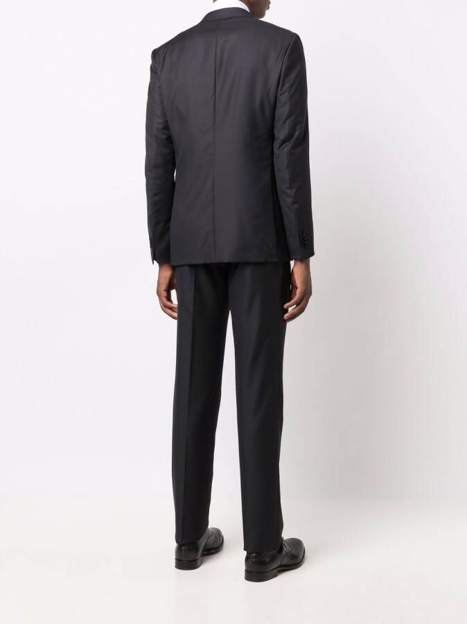 Zegna Pak met enkele rij knopen Zwart
