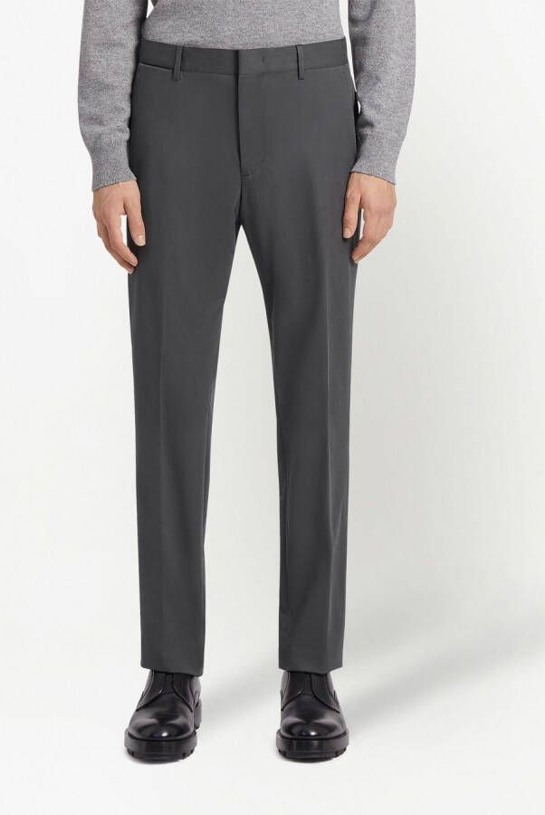 Zegna Pantalon met toelopende pijpen Grijs