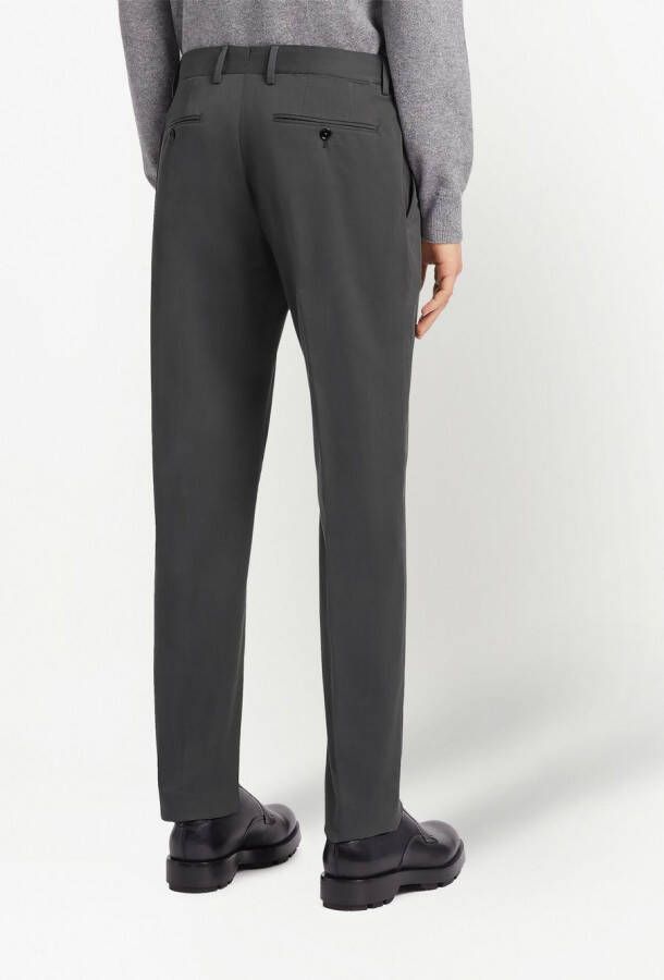Zegna Pantalon met toelopende pijpen Grijs