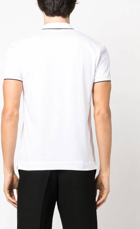 Zegna Poloshirt met contrasterende afwerking Wit