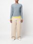 Zegna Ribgebreide sweater Blauw - Thumbnail 2