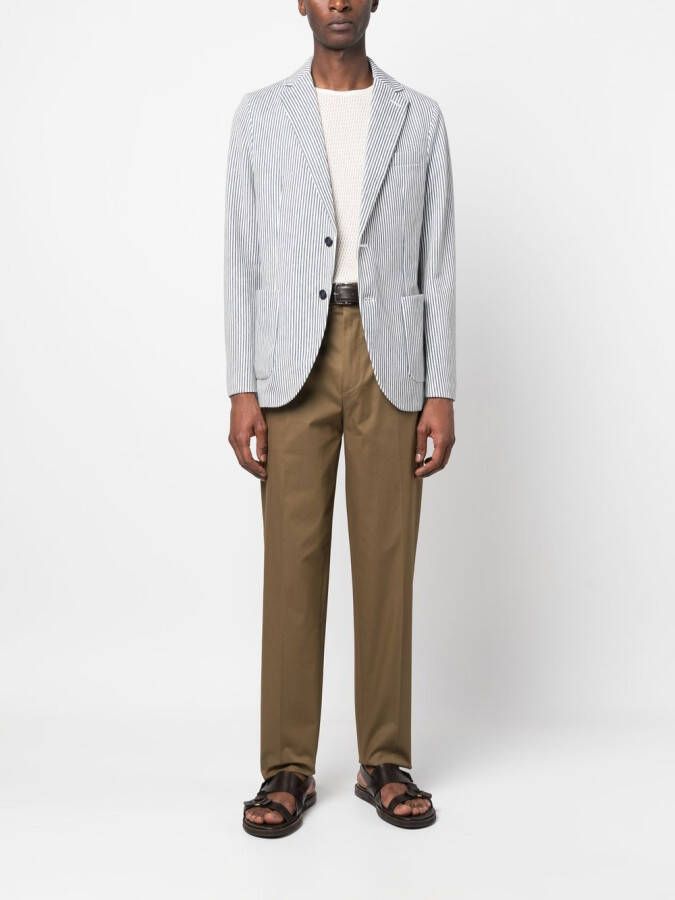 Zegna Ruimvallende broek Groen