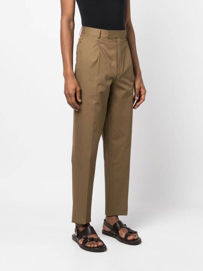 Zegna Ruimvallende broek Groen
