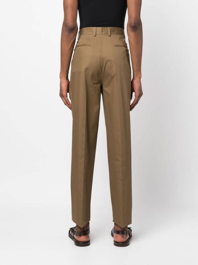 Zegna Ruimvallende broek Groen